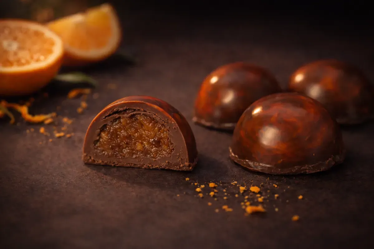 Praline narandža Ka Lux Novi Sad - osvežavajući ukus narandže sa tamnom čokoladom